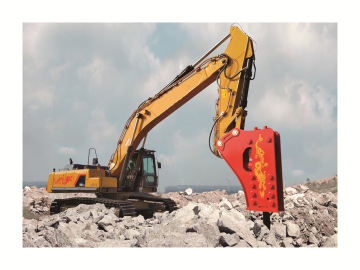 large crawler mounted hydraulic excavator