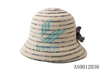 trendy designer girls mini straw hats caps to decorate