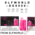 Elf World DE6000 Puffs Einweg -Vape -Kit -Gerät