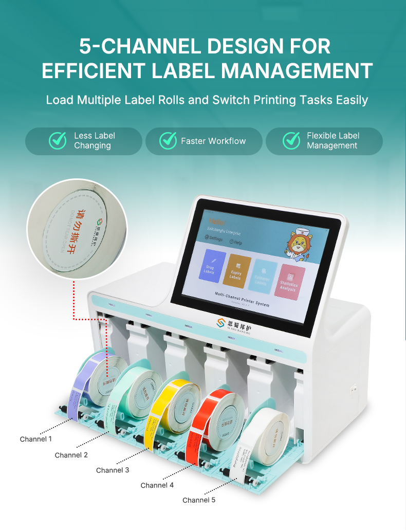 impresora de etiquetas de tubo tube label printer