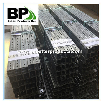 Telescopic square tube galvanized square sign post