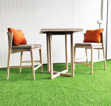 Teak Wood Outdoor Furniture Bar Set - Stools and Table