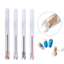 Nail Art Tool: Automatic Bead Picking Dotting Pen