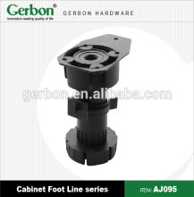 Adjustable height folding table legs