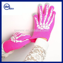 Yhao Magic Touch Gloves Custom Logo Print Touch Screen Gloves Acrylic Fashion Knitting Gloves For Smart Phone