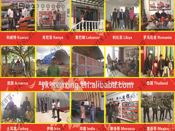 Sanxing curving roof k q Span panel Arch roofing Roll Forming Machine for steel buildings Sewing Machine included.