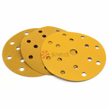 Latex Paper Based Yellow Sanding Paper Discs