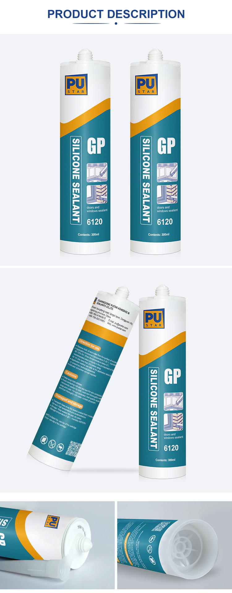 General Purpose GP Silicone Sealant Adhesive