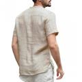 Custom Wholesale Men's Cotton Linen Blended Shirts