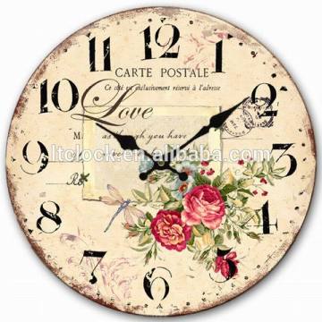 12 inch personalized cute cheap quartz mdf wall clock