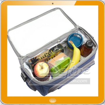 Handles and a shoulder strap cooler bag lunch for easy carry