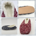 Pantres de ballerine de concepteur Sherpa tricot