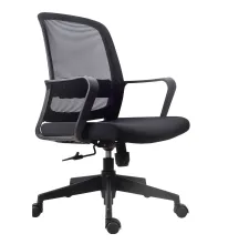 Black Mesh Fabric Office Chair Black Frame Executive Chair
