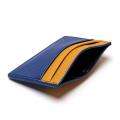 Blue and yellow Colors Combined Compact card holder