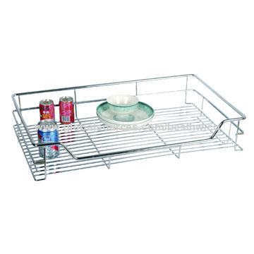 Four Sides SS Tube Drawer Basket (Electroplating)