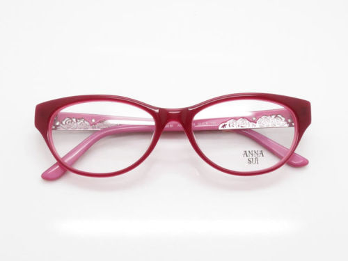 Fashion Acetate Branded Optical Frames ， Burgundy With Pink Frame