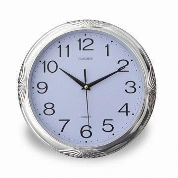 New Beautiful Design Wall Clock with Sweep Quartz Movement, OEM Orders are Welcome