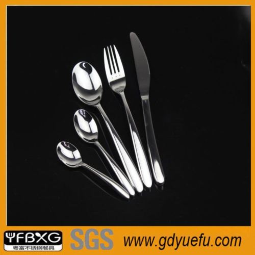 Pillow shape for stainless steel tableware cutlery set plastic cutlery