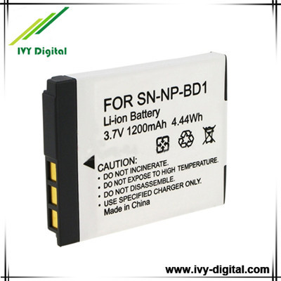 Camera Battery for Sony NP-BD1 with 1200mAh