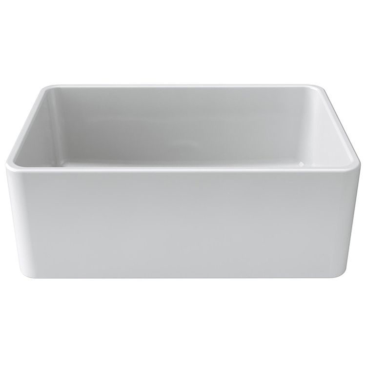 Popular design big size white solid surface kitchen sink