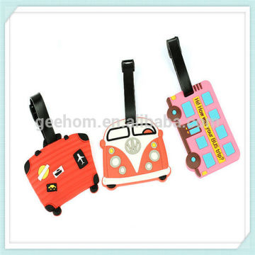 personalized soft pvc luggage tag/custom luggage tag/custom rubber luggage tag