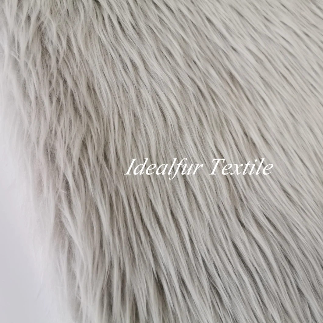 Long Pile Faux Fur Fabric Blanket for Cushion