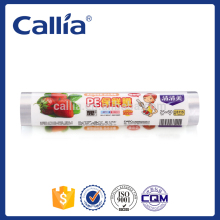 Non-toxic Cling Film Transparent Plastic Food Wrap on Roll 25cm x 60m