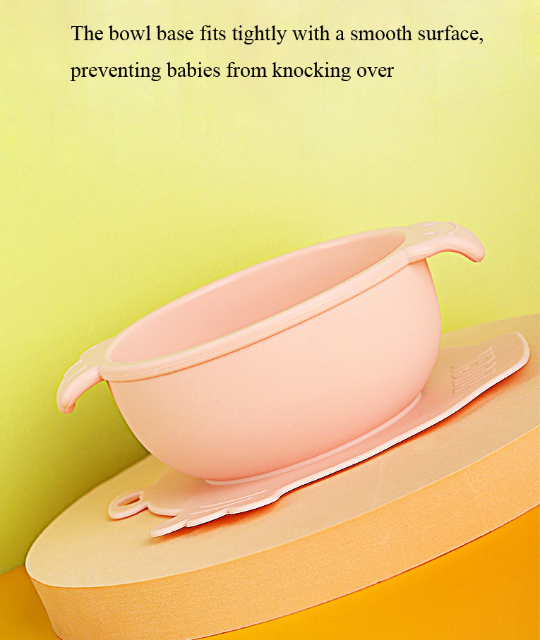 Children tableware baby feeding silicone baby bowl