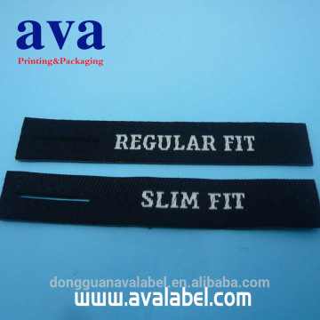 clothes loop fold woven labels