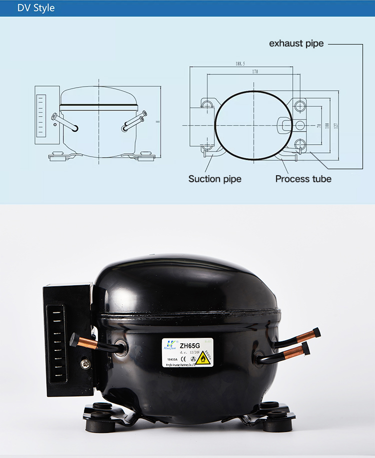 High quality R600a LBP type refrigerator compressor