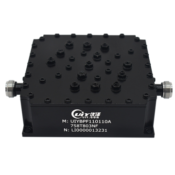 UHF Band 758 to 803MHz Cavity Filters RF Band Pass Filters Power 20W