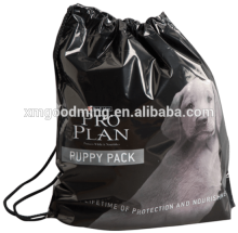 Full printing HDPE plastic drawstring sports bag drawstring gift bag