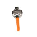 Stainless Steel Manual Squeezer with Silicone Orange Handle