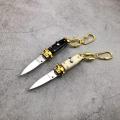 AKC Mini Spring Switch Blade Locket Knife