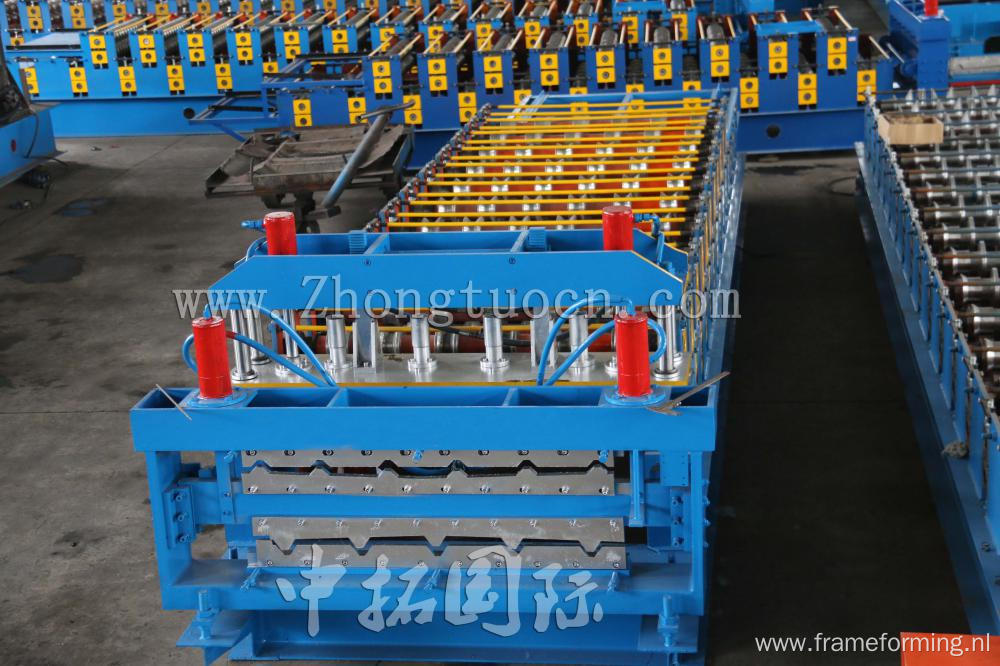 Cold Double Layer Corrugated Roofing Sheet Machine