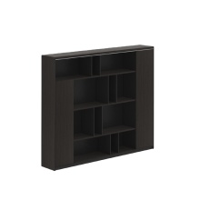Custom-Made Black Solid Wood Office Storage Cabinets