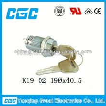 K19-02 key lock pushbutton switch