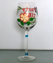 Clear Speckle Series Glass Speckle Champagne Flute