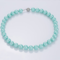 Últimos projetos Light Blue Pearl Bead Necklace