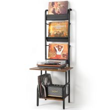 Vinyl Layer Record Storage Rack for LPs, CDs, and Books - Store 100 Records