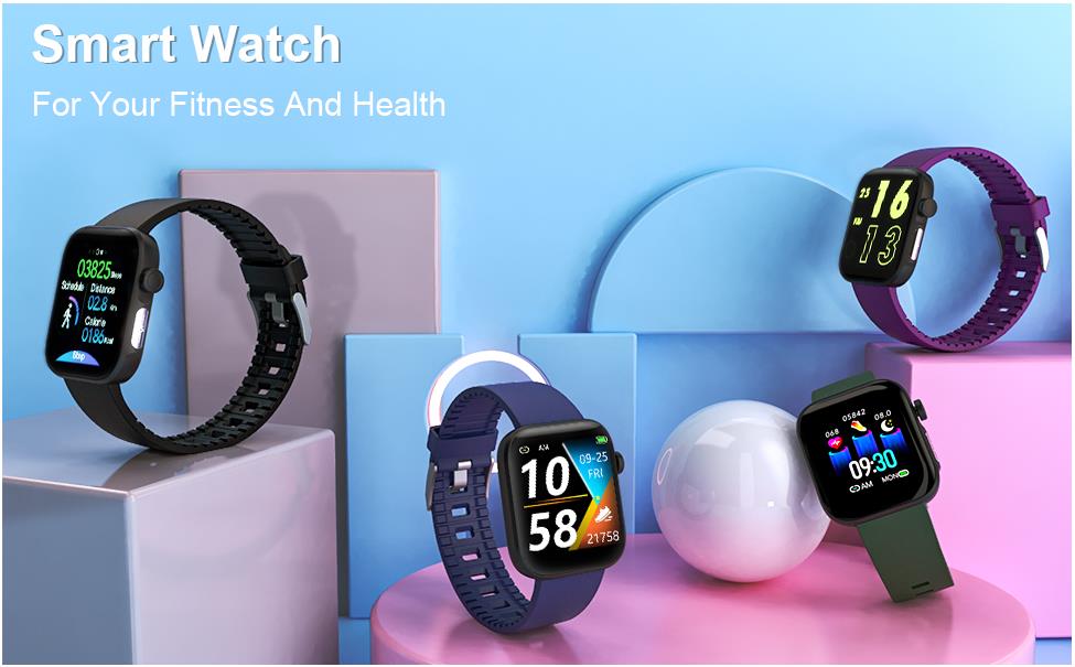 Smart Watch Heart Rate Activity Tracker Meter HRV Blood Pressure Monitor Waterproof Fitness Tracker Watch with Sleep Monitor