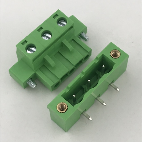 7.62mm pitch with fixed screw flange terminal block