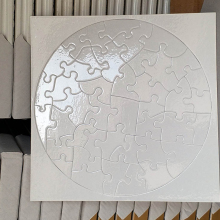 20 * 20cm round heat transfer jigsaw puzzles