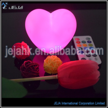 Flameless Plastic Heart LED Remote Control Heart Wedding Light