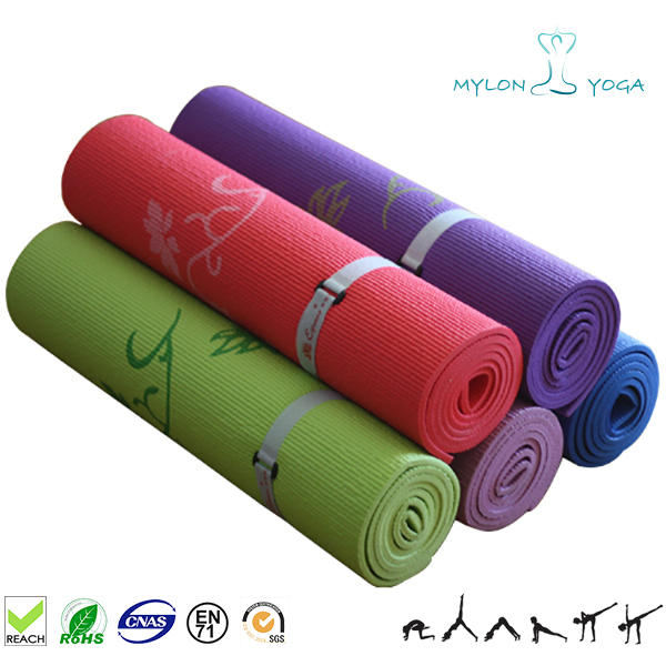 High Quality PVC Non Slip Fitness Yoga Mat Blue