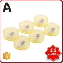 2017 Best sale factory directly round shape plastic pencil sharpener