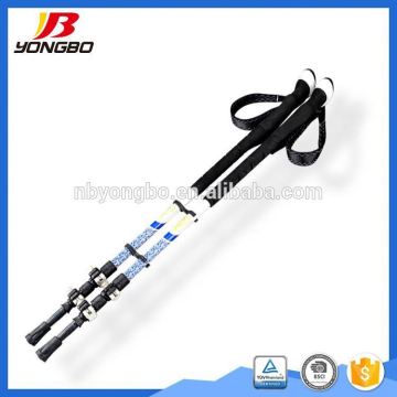 One section two section Nordic walking stick ski stick with removeable wrist strap