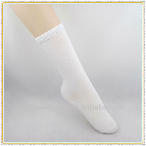 Hot sale women plain white socks