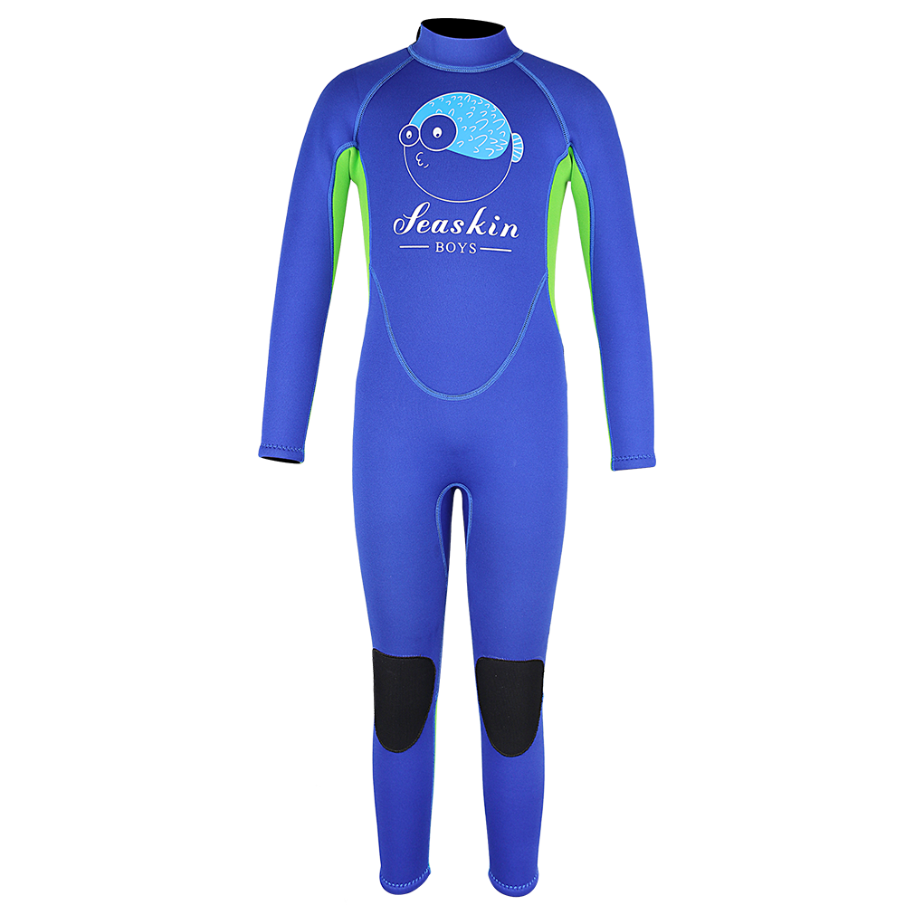 Selam wetsuit penuh dari Seaskin Blue1.5mm