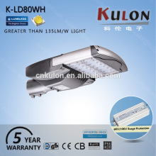 80w outdoor solar powered square led street light